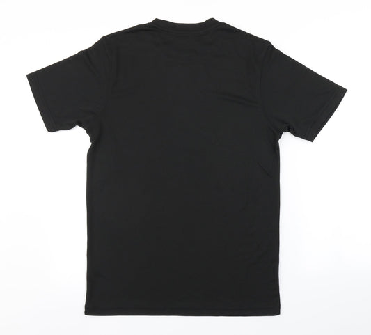 Mens UK Size S Preworn Black T-Shirt