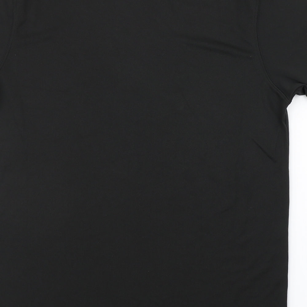 Mens UK Size S Preworn Black T-Shirt