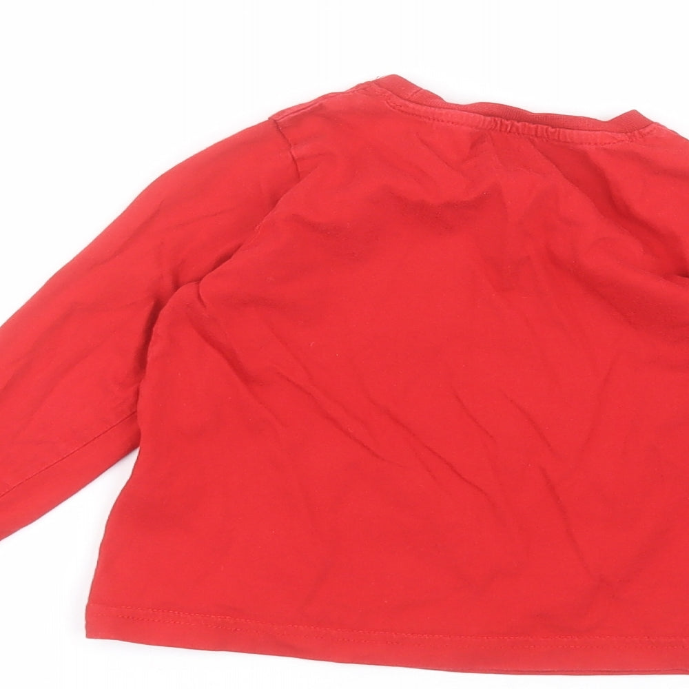 Primark Boys Red Basic T-Shirt Size 2-3 Years