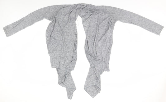 Womens UK Size 12 Topshop Grey Cardigan Jumper