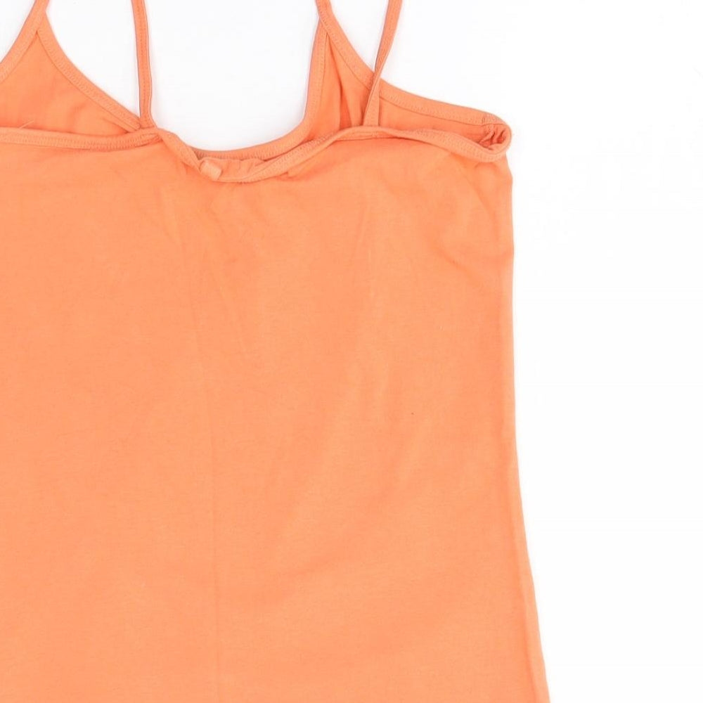Womens UK Size 6 NEXT Orange Basic Tank