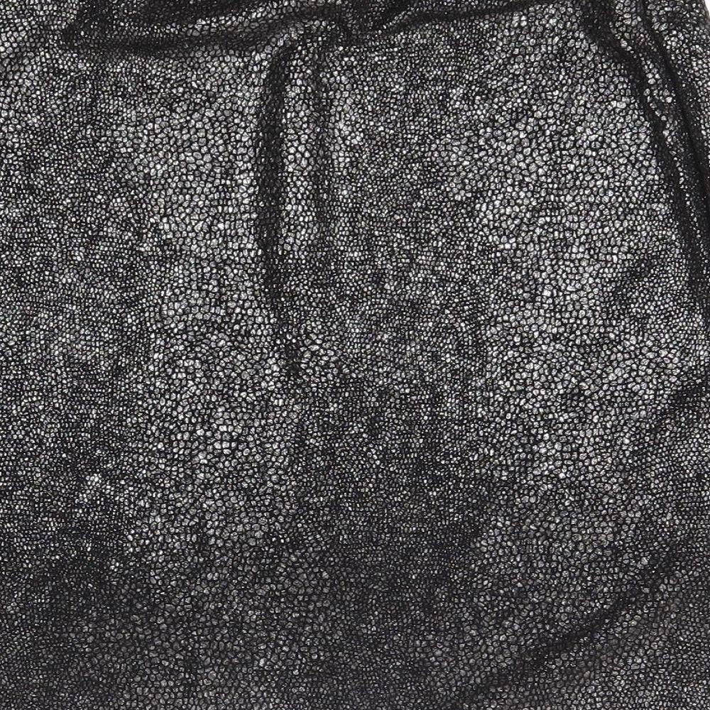 Missguided Womens Silver A-Line Skirt Size 10