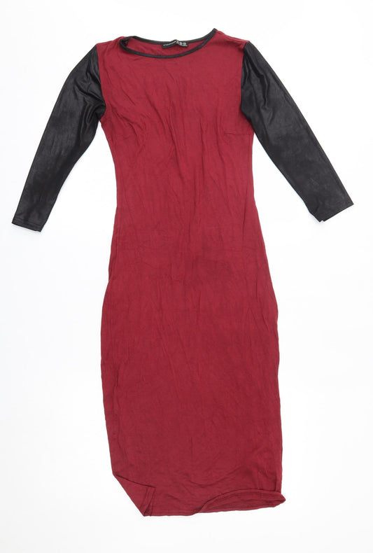Additional front view of Atmosphere women’s red a-line, size UK 8