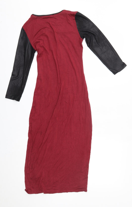 Atmosphere Womens Red A-Line Size 8