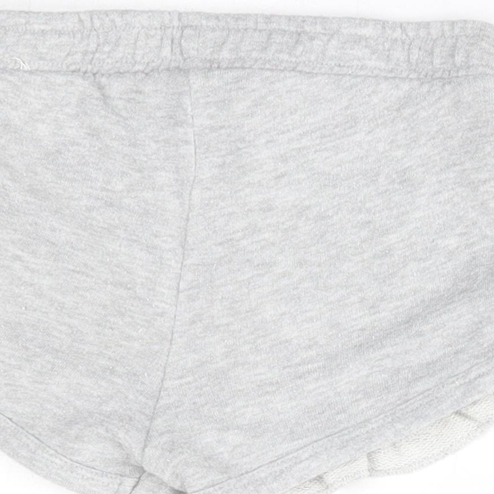 Matalan Girls Grey Sweat Shorts Size 5 Years -