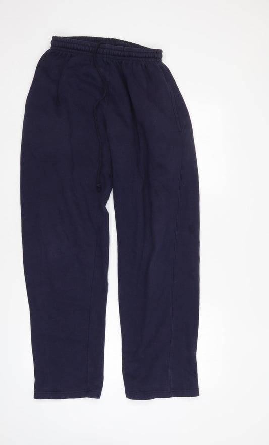 Additional front view of Academy men’s black sweatpants, size M, 31-inch leg - elastic waist