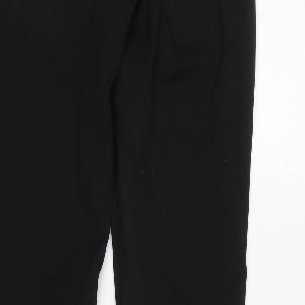 Womens UK Size 10 Next Regular Fit Black Trousers
