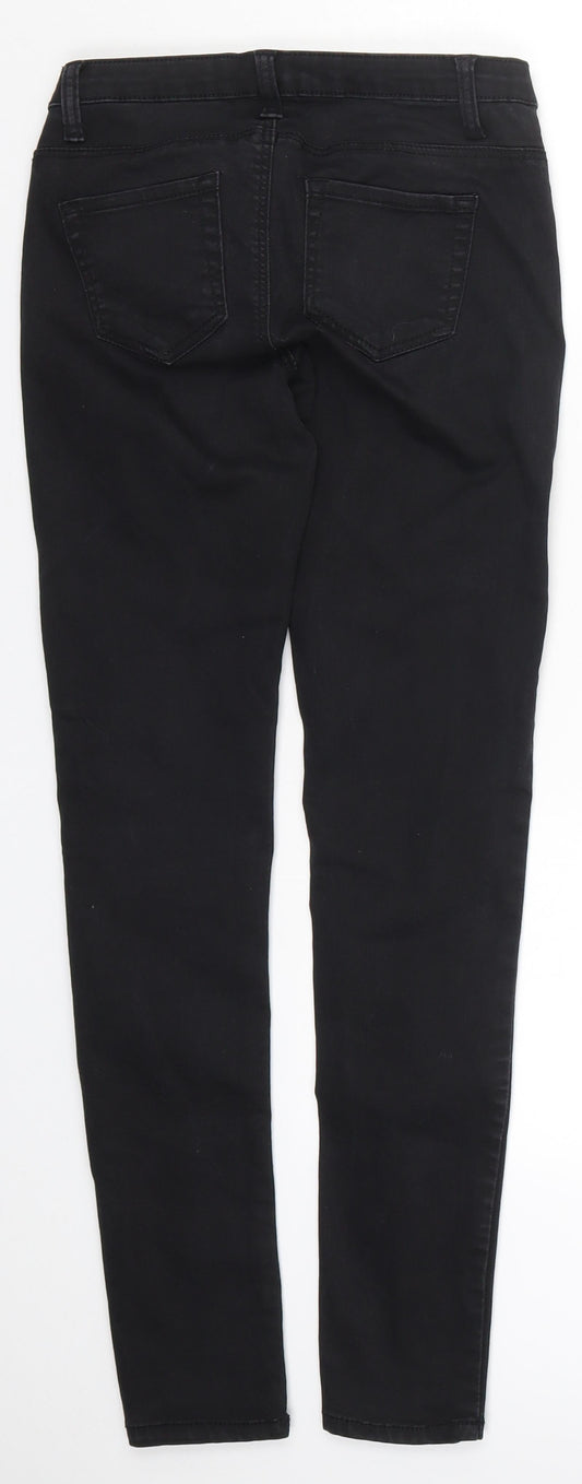 Denim Co Womens Black Denim Skinny Jeans Size 6 L28 in