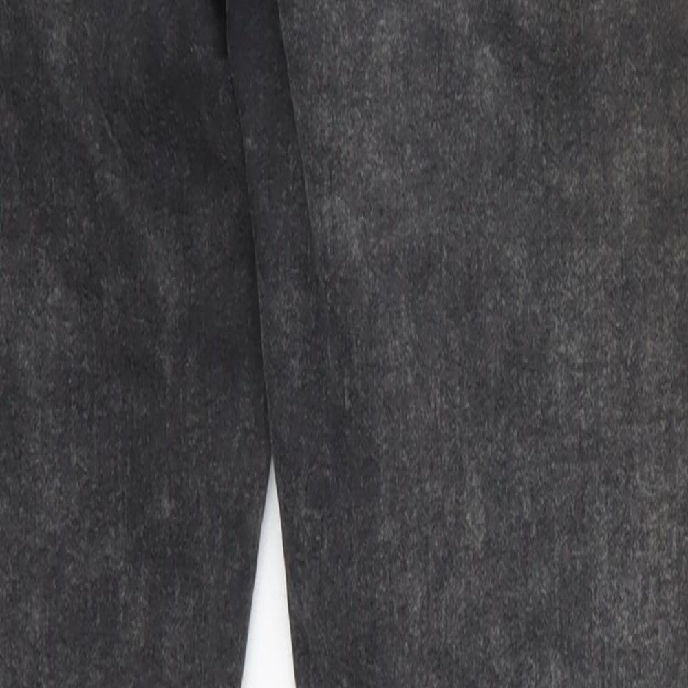 Brand and care label for Denim Co women’s grey denim skinny jeans, size UK 8, 27-inch leg