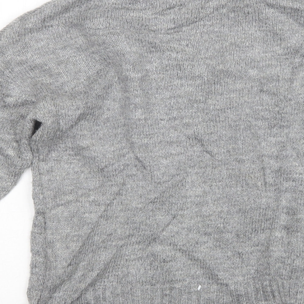 Primark Womens Grey Knit Pullover Jumper Size 4