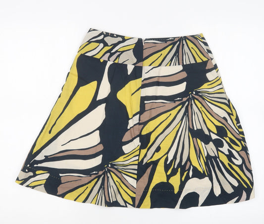 Marks and Spencer Womens Blue Geometric A-Line Skirt Size 6