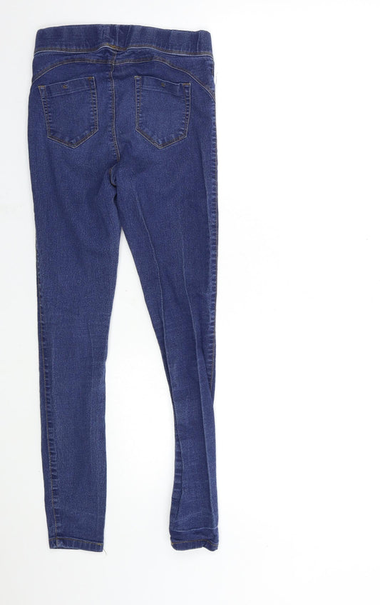 Denim & Co. Womens Blue Denim Skinny Jeans Size 8 L27 in