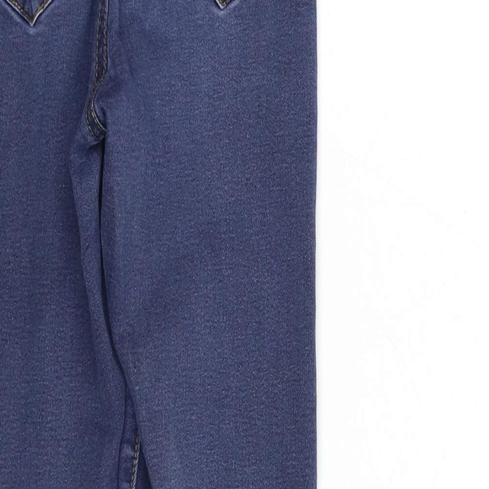 Brand and care label for Denim & Co. women’s blue denim skinny jeans, size UK 6, 25-inch leg