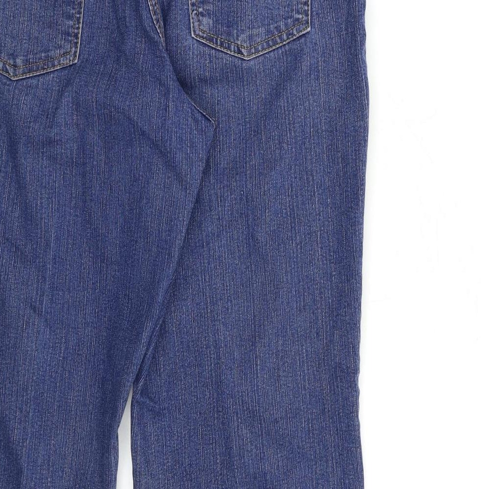 Being Casual Womens Blue Denim Tapered Jeans Size 12 L29 in