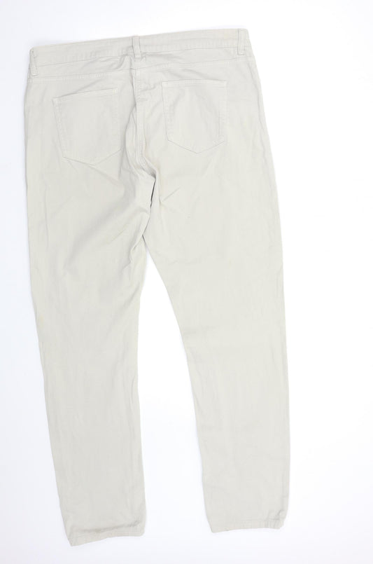 Womens UK Size 10 Wallis Regular Fit Tapered Grey Jeans