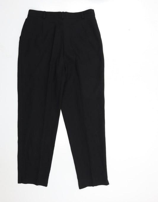 Preworn Womens Black Trousers Size 28 in L29 in