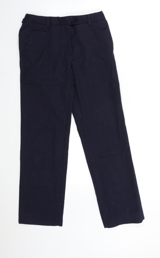 Womens UK Size 8 Brook Taverner Regular Fit Blue Trousers