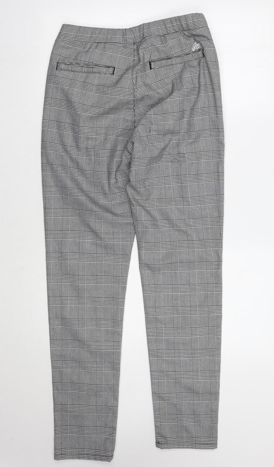 B33 Mens Grey Check Trousers Size 32 L29 in