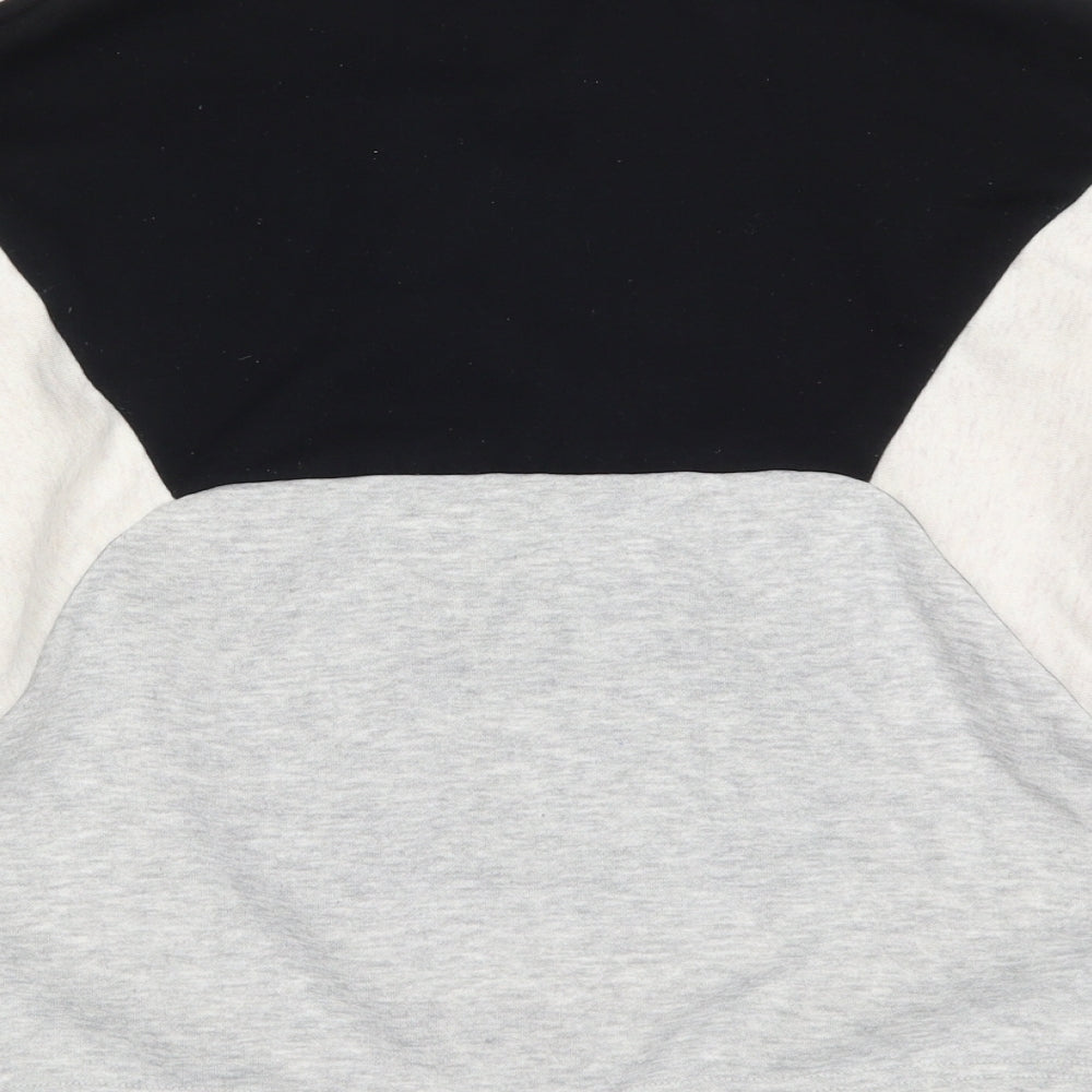 Primark Womens Grey Colourblock Pullover Sweatshirt Size 4