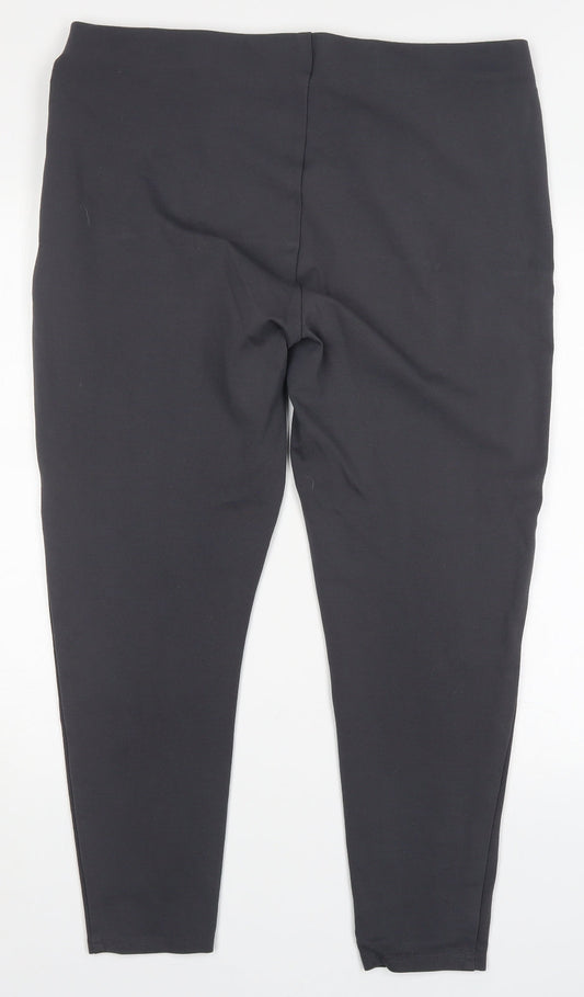 Womens UK Size 18 Primark Regular Fit Carrot Grey Trousers