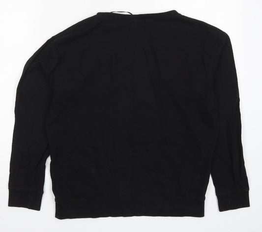 H&M Womens Black Pullover Sweatshirt Size S - Rebel Club