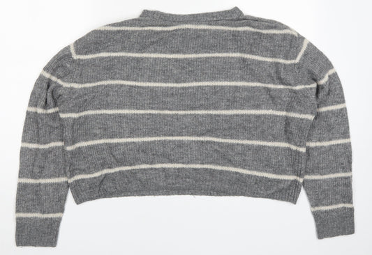 Womens UK Size M H&M Grey Pullover Jumper