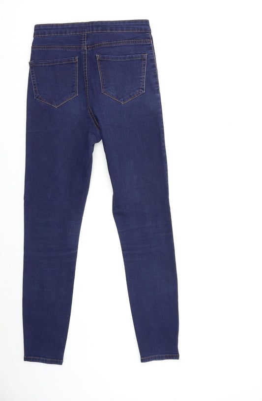 Denim & Co. Womens Blue Denim Skinny Jeans Size 8 L27 in