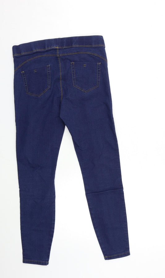 Denim & Co. Womens Blue Denim Skinny Jeans Size 12 L27 in