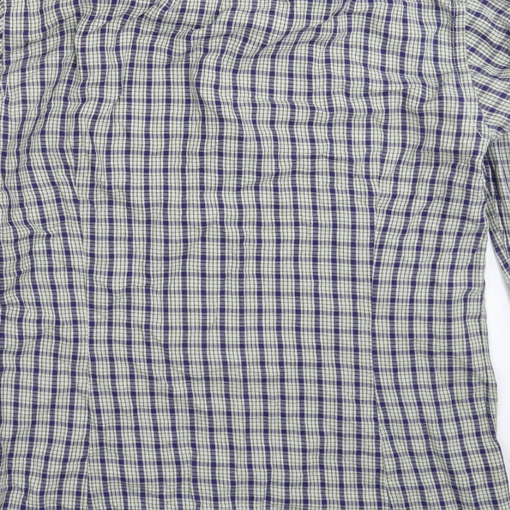 Tintoria Mens Multicoloured Check Dress Shirt Size 15.5
