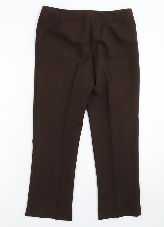Womens UK Size 10 Marks and Spencer Regular Fit Dress Pants Grey Trousers