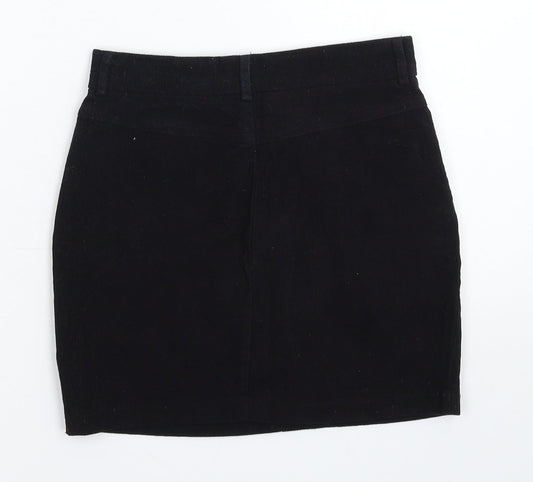 SheIn Womens Black Corduroy Mini Skirt Size XS