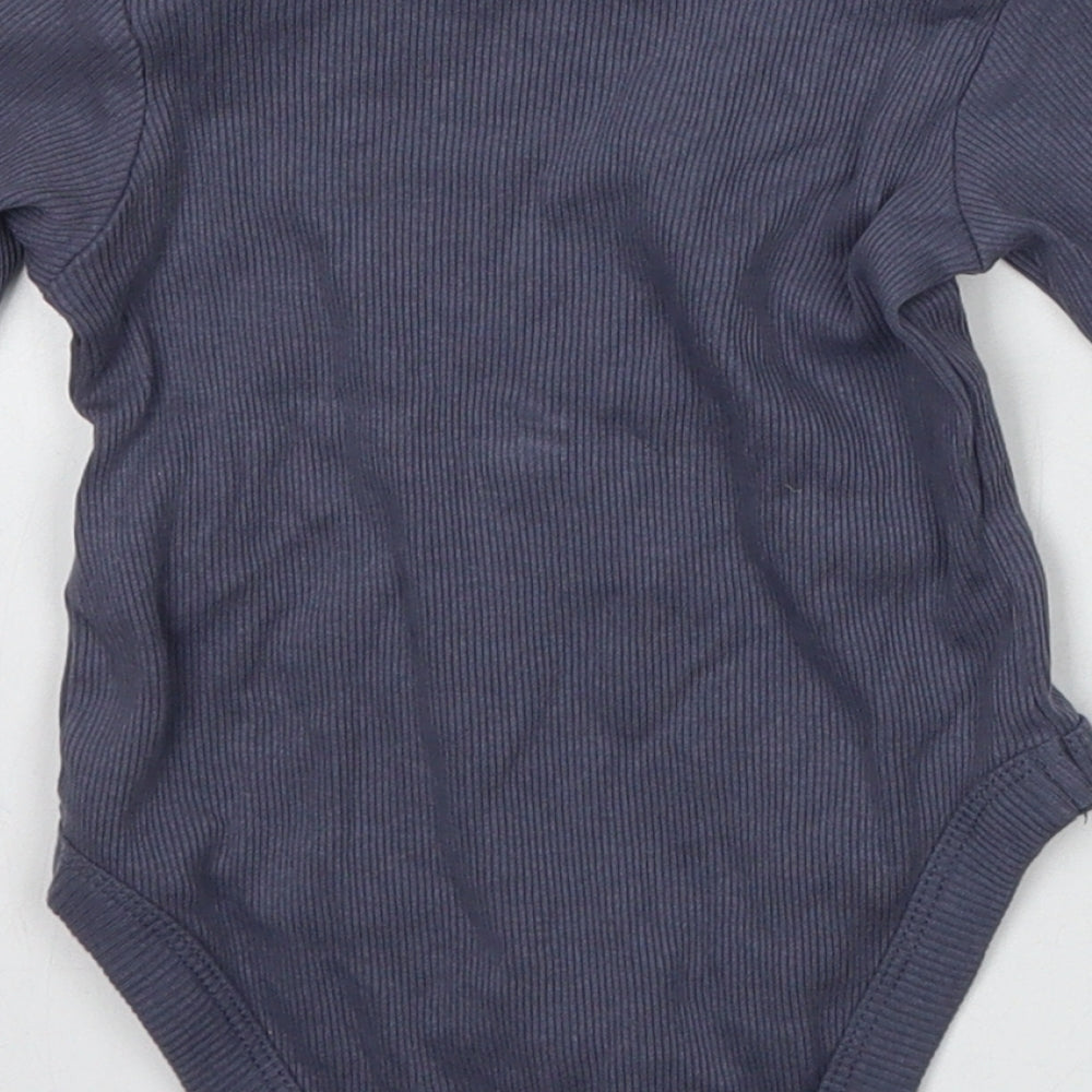 Poco Piano Girls Grey Babygrow One-Piece Size 3-6 Months