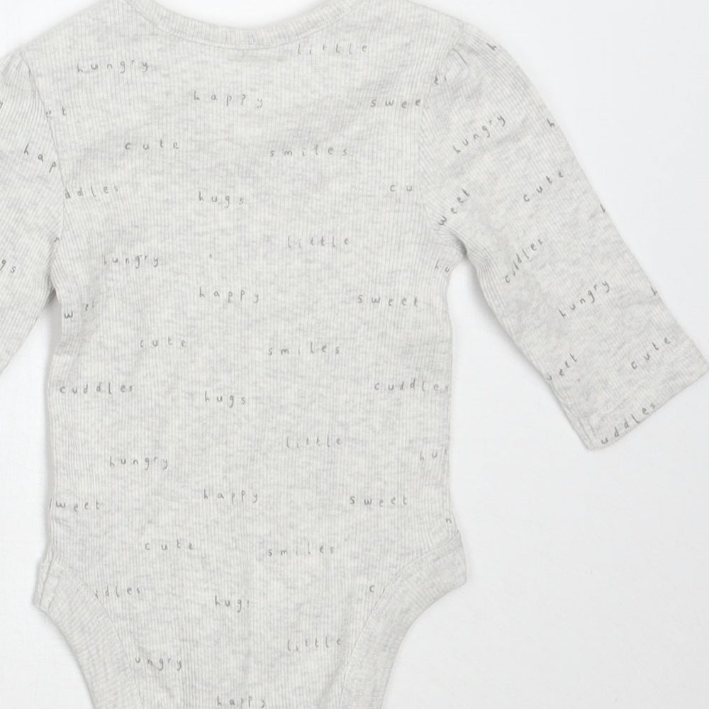 George Girls Grey Babygrow One-Piece Size 0-3 Months