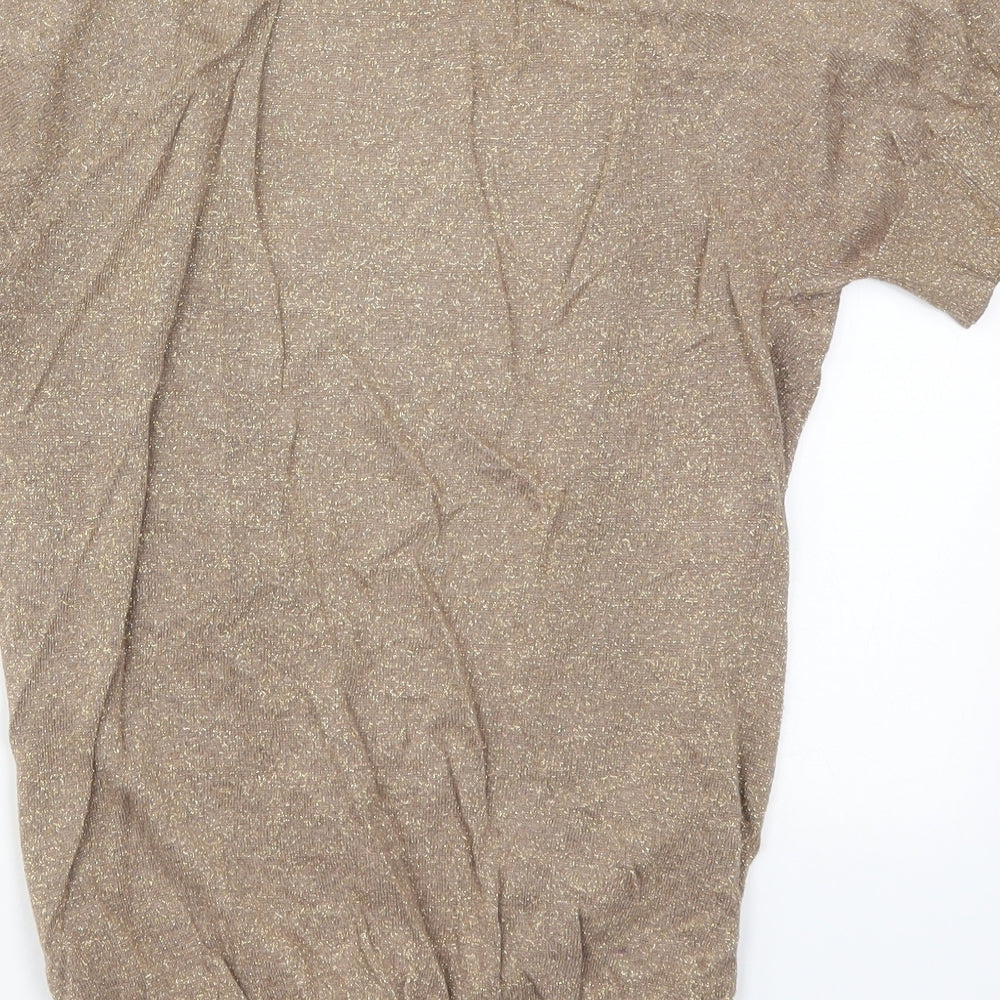 Womens UK Size 10 Atmosphere Brown Cardigan Jumper