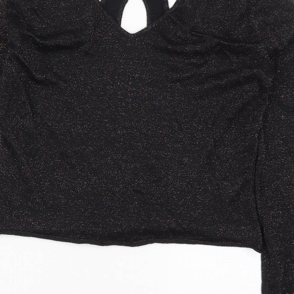 Womens UK Size 10 Amaryllis Black Pullover Jumper