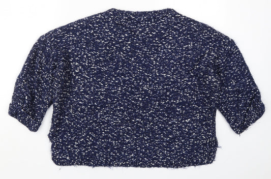 Womens UK Size M Marks and Spencer Blue Pullover Jumper