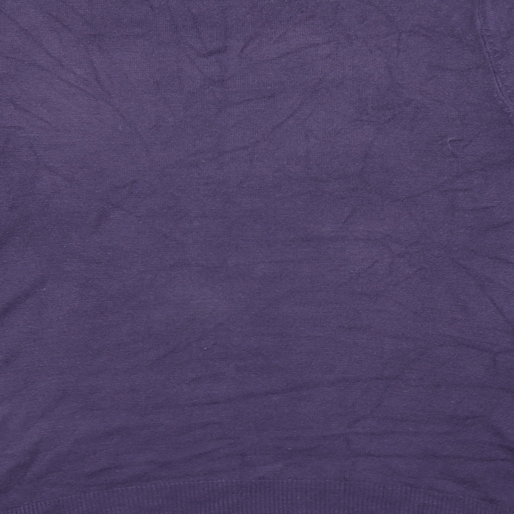 BHS Womens Purple Knit Pullover Jumper Size 16