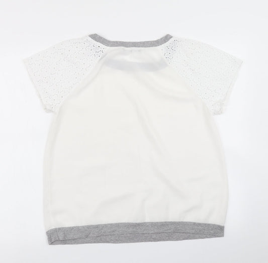 Womens UK Size 14 Atmosphere Ivory Basic Blouse