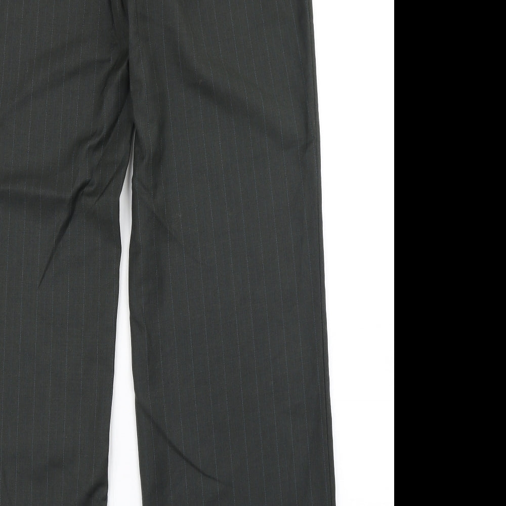 Womens UK Size 14 Klass Regular Fit Dress Pants Green Trousers