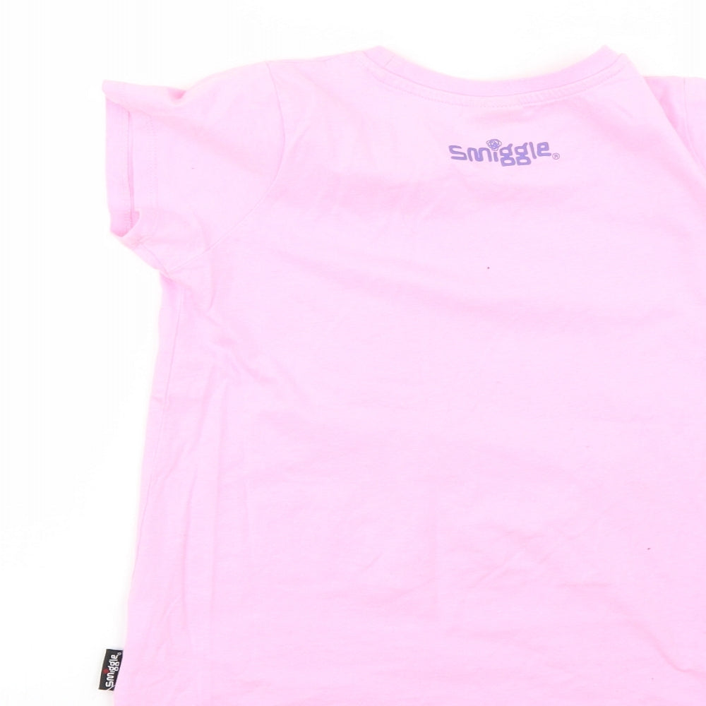 Smiggle Girls Pink Basic T-Shirt Size M