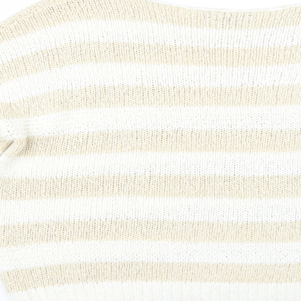 Primark Womens Multicoloured Striped Pullover Jumper Size 18