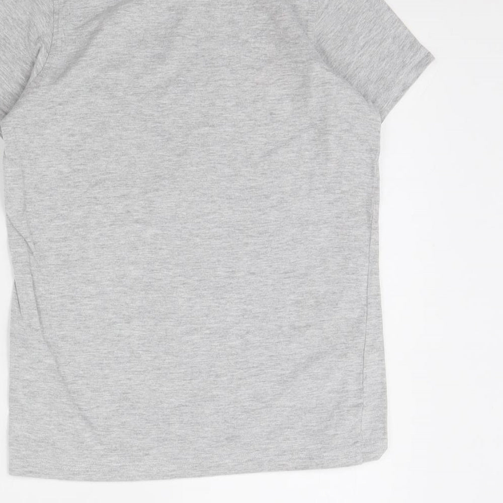 Brand and care label for George boys’ grey basic t-shirt, size 10, years - gamer
