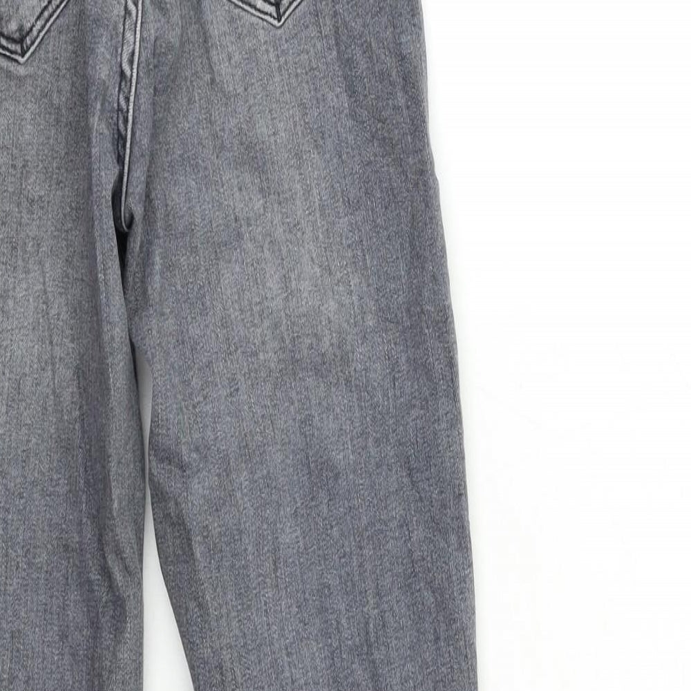 Zara Womens Grey Denim Skinny Jeans Size 6 L23 in