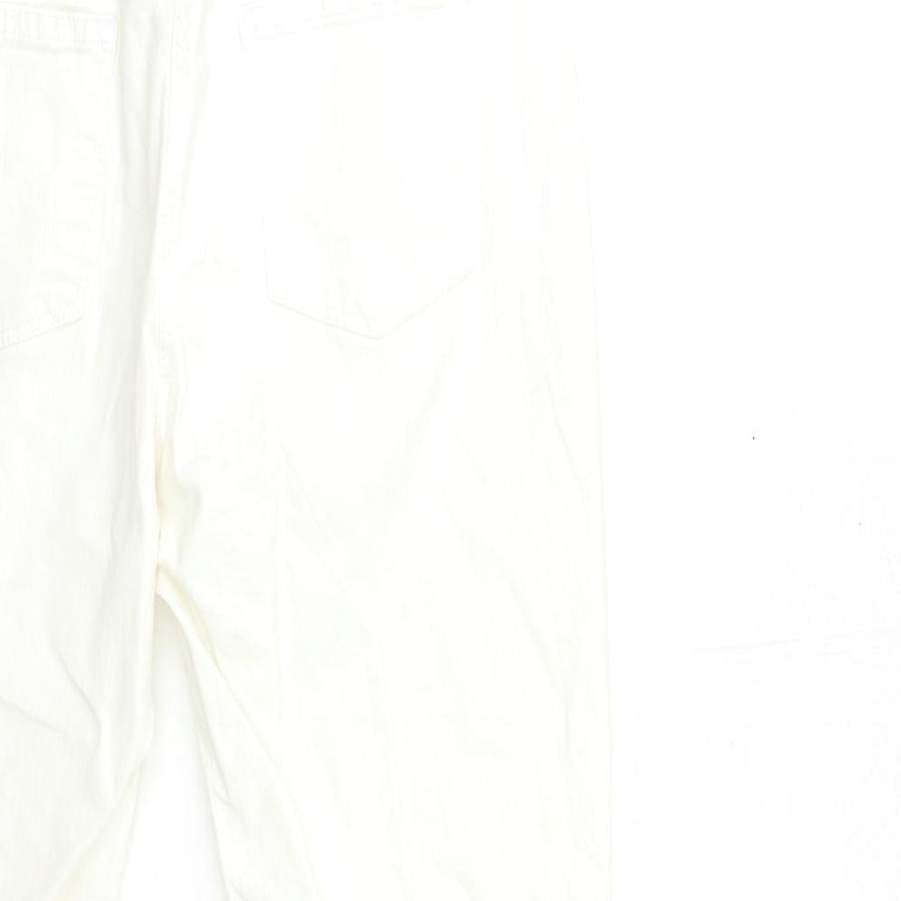 Anthology Womens White Denim Skinny Jeans Size 14 L27 in