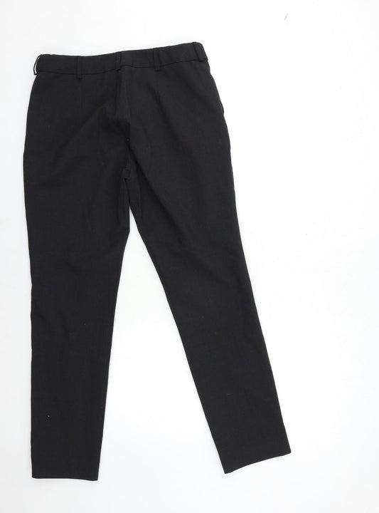 Womens UK Size 10 simon jersey Regular Fit Black Trousers
