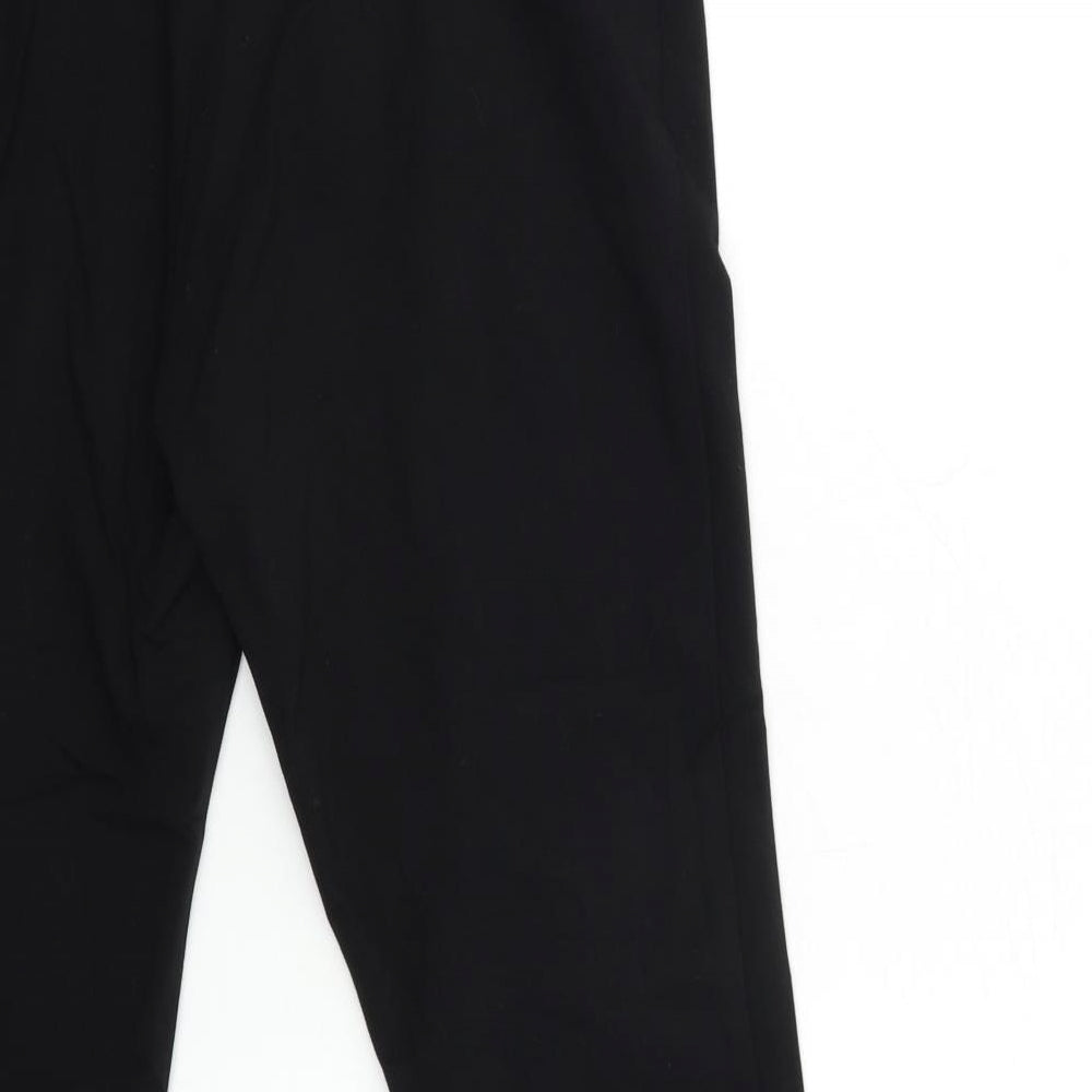 Brand and care label for F&F women’s black trousers, size UK 14, 26-inch leg