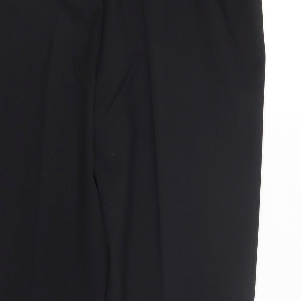 Brand and care label for George women’s black carrot trousers, size UK 12, 29-inch leg