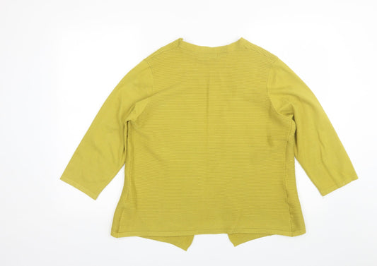 Chianti Womens Green Cardigan Jumper Size L