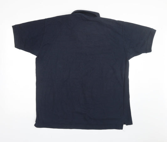 Uneek Mens Blue Polo Size XL