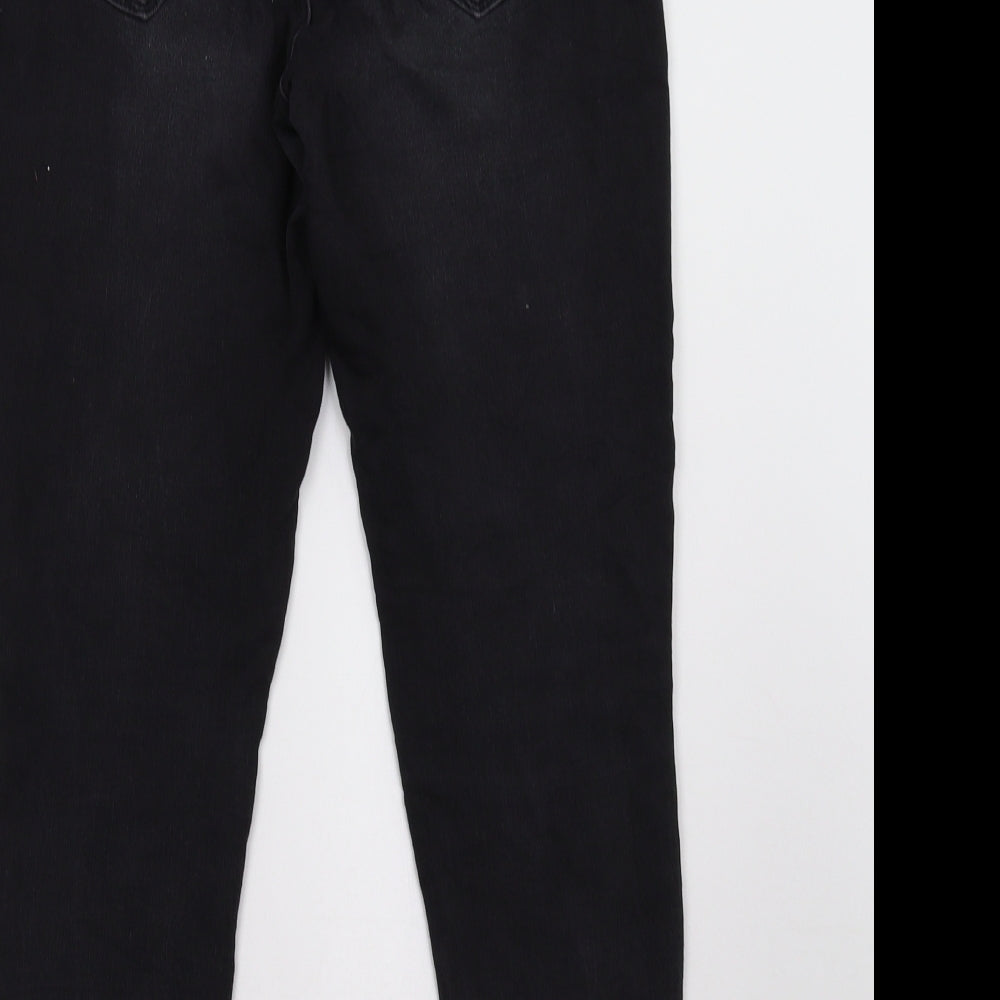 Brand and care label for Only women’s black skinny jeans, size UK 10, 28-inch leg